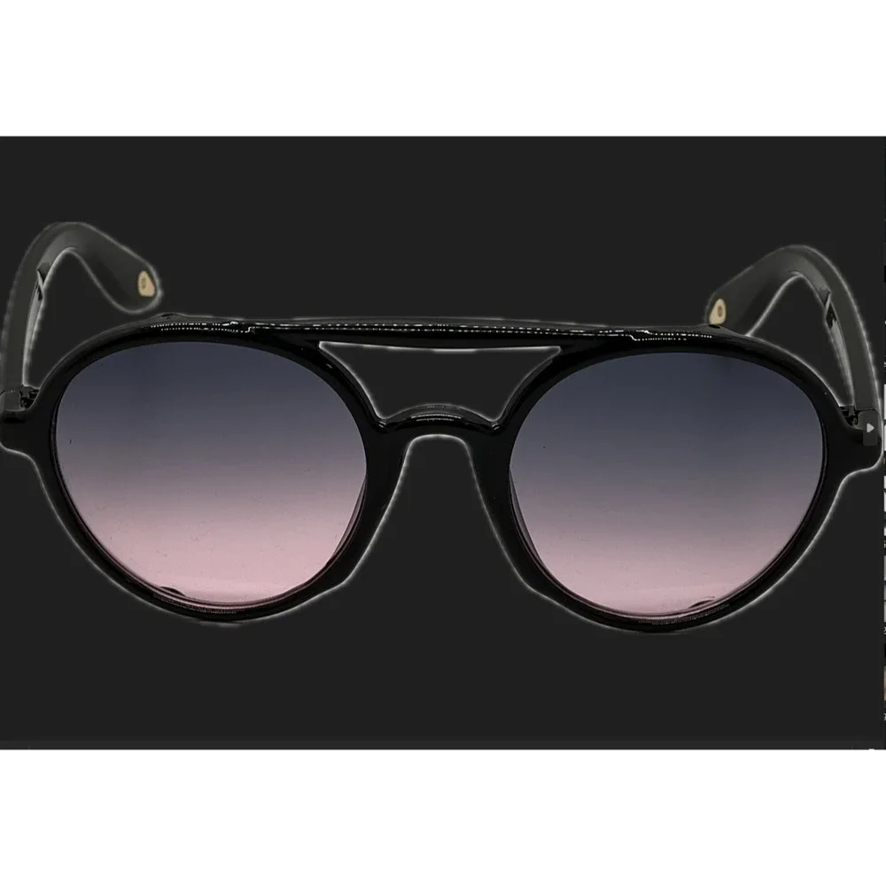 Sunglasses Round Frame Gradient Lens Fashion Shades Men Light Weight Lenes Gafas